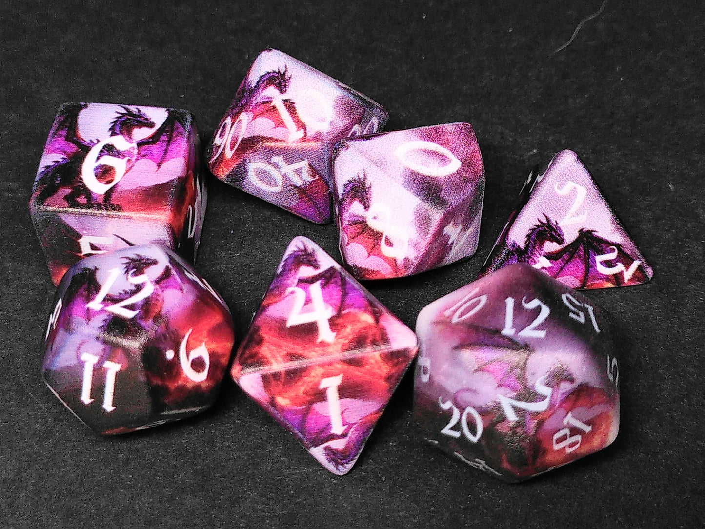Dragon - Scenic polydice set