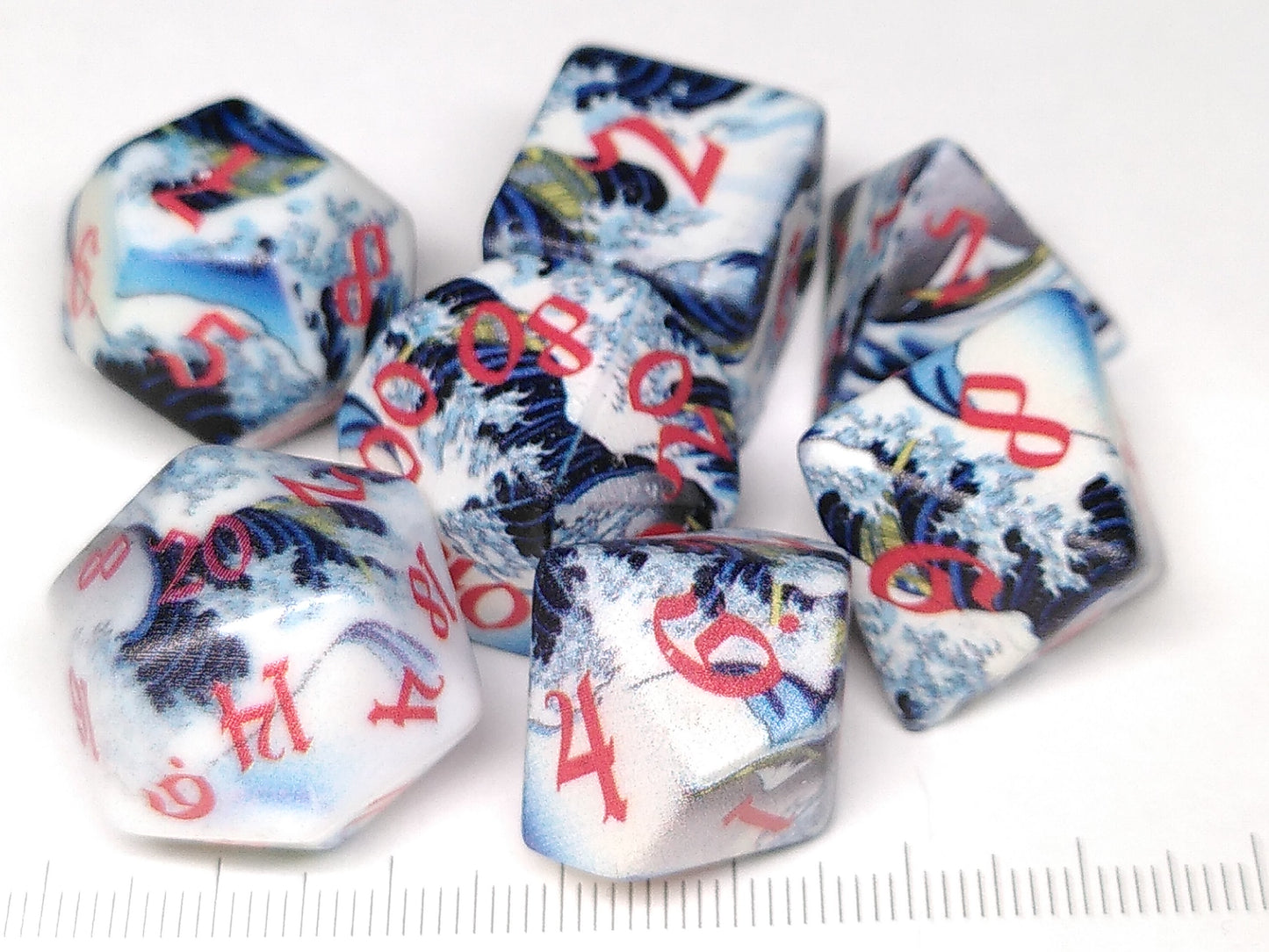 Great Wave - Scenic polydice set