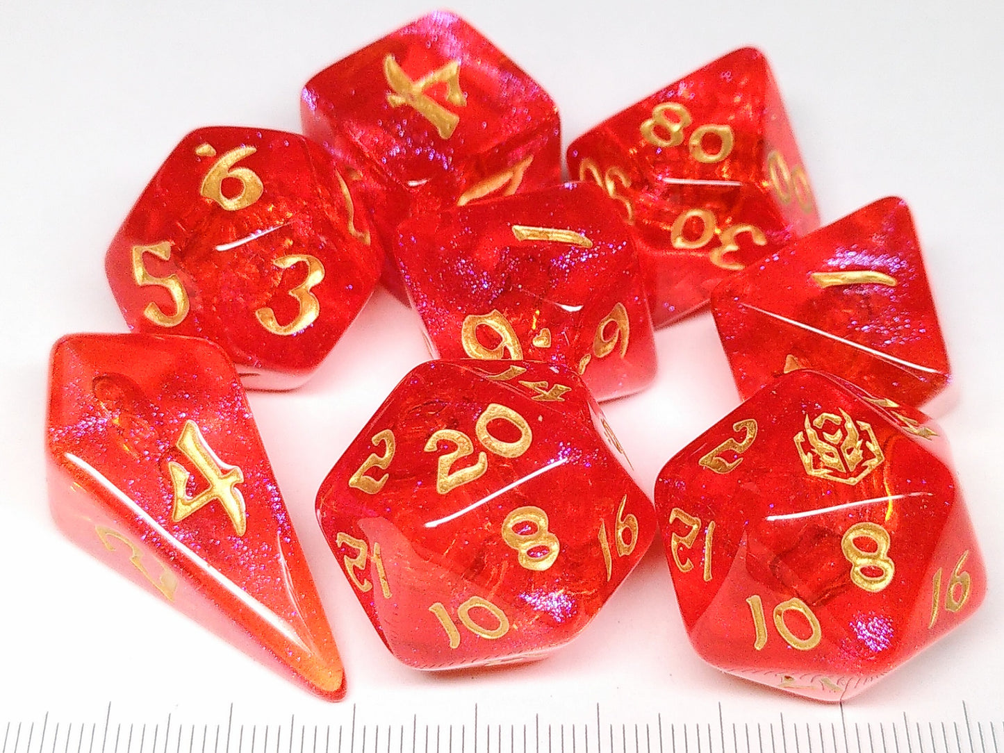 Hymgho Dice Set - Fireball