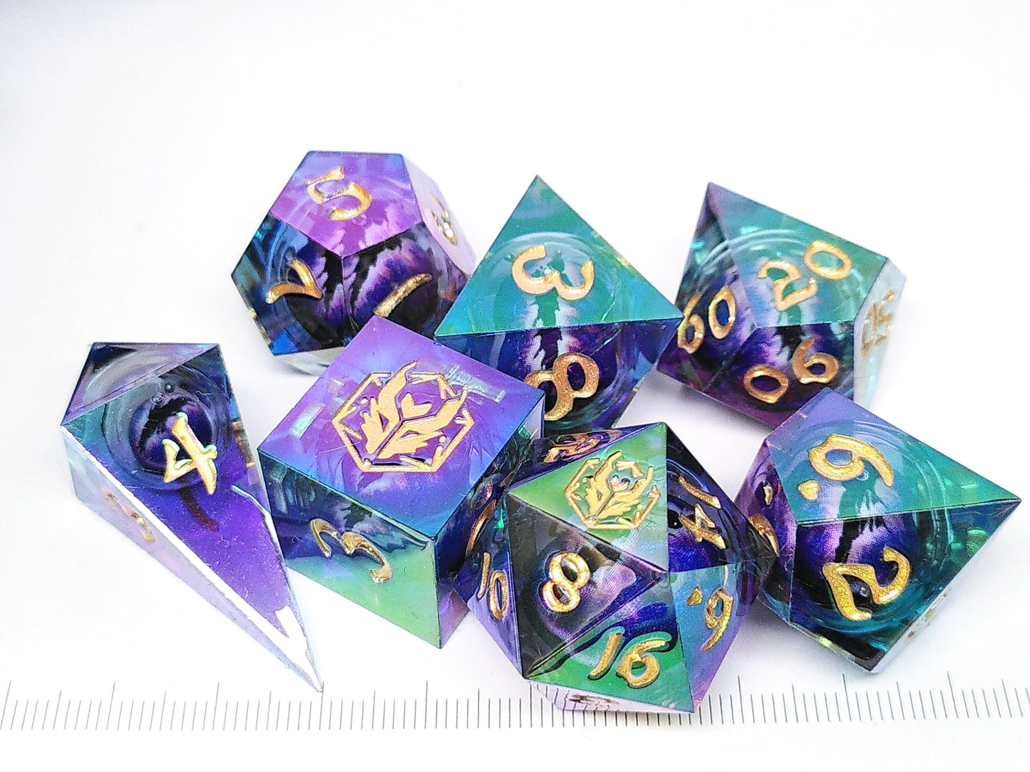 Hymgho Liquid Core dice set - Oil Eye