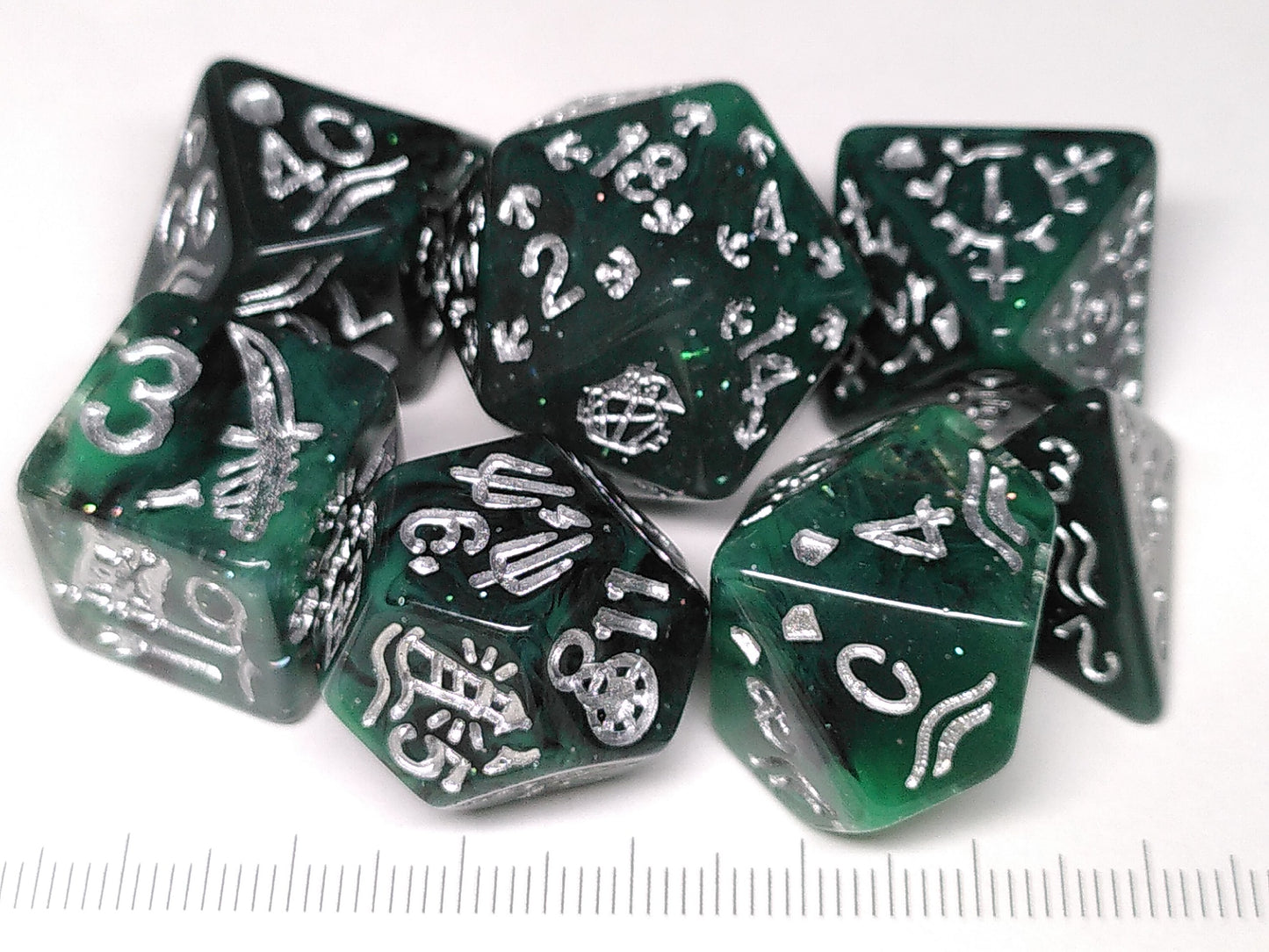 Green Buccaneer polydice set