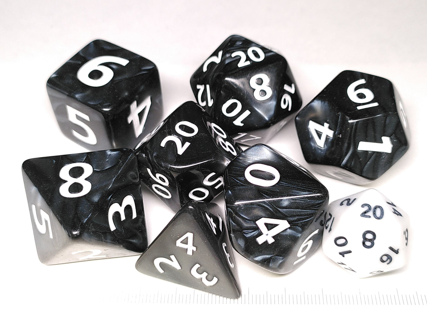 Jumbo Black Pearl polydice set