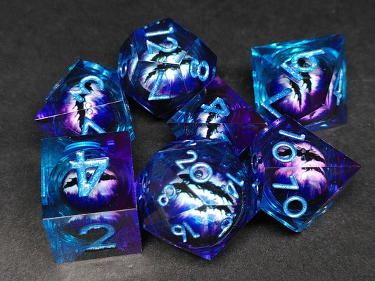 Sharp Eyes - Blue Dragon polydice set