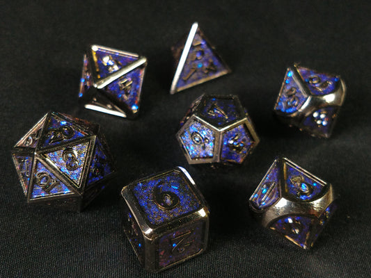 Metal polydice set - Midnight Chameleon