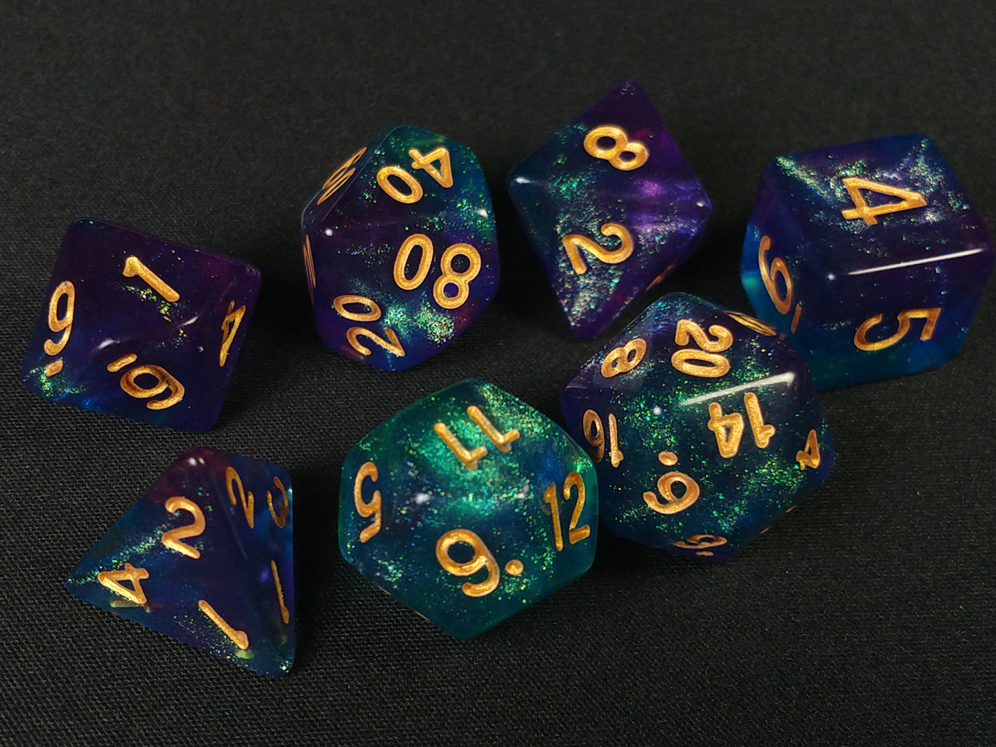 Oxalida Aqua polydice set