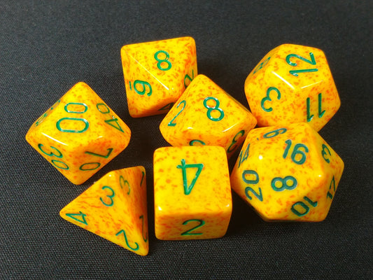 Set 7 polydice, Speckled Lotus