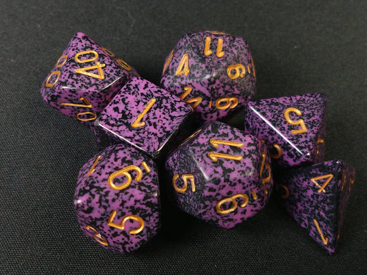 Set 7 polydice, Speckled Hurricane