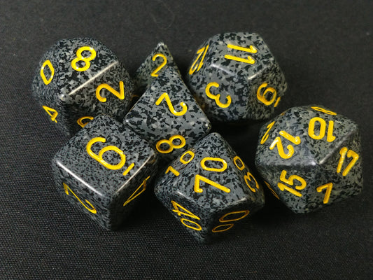 Set 7 polydice, Speckled Urban Camo