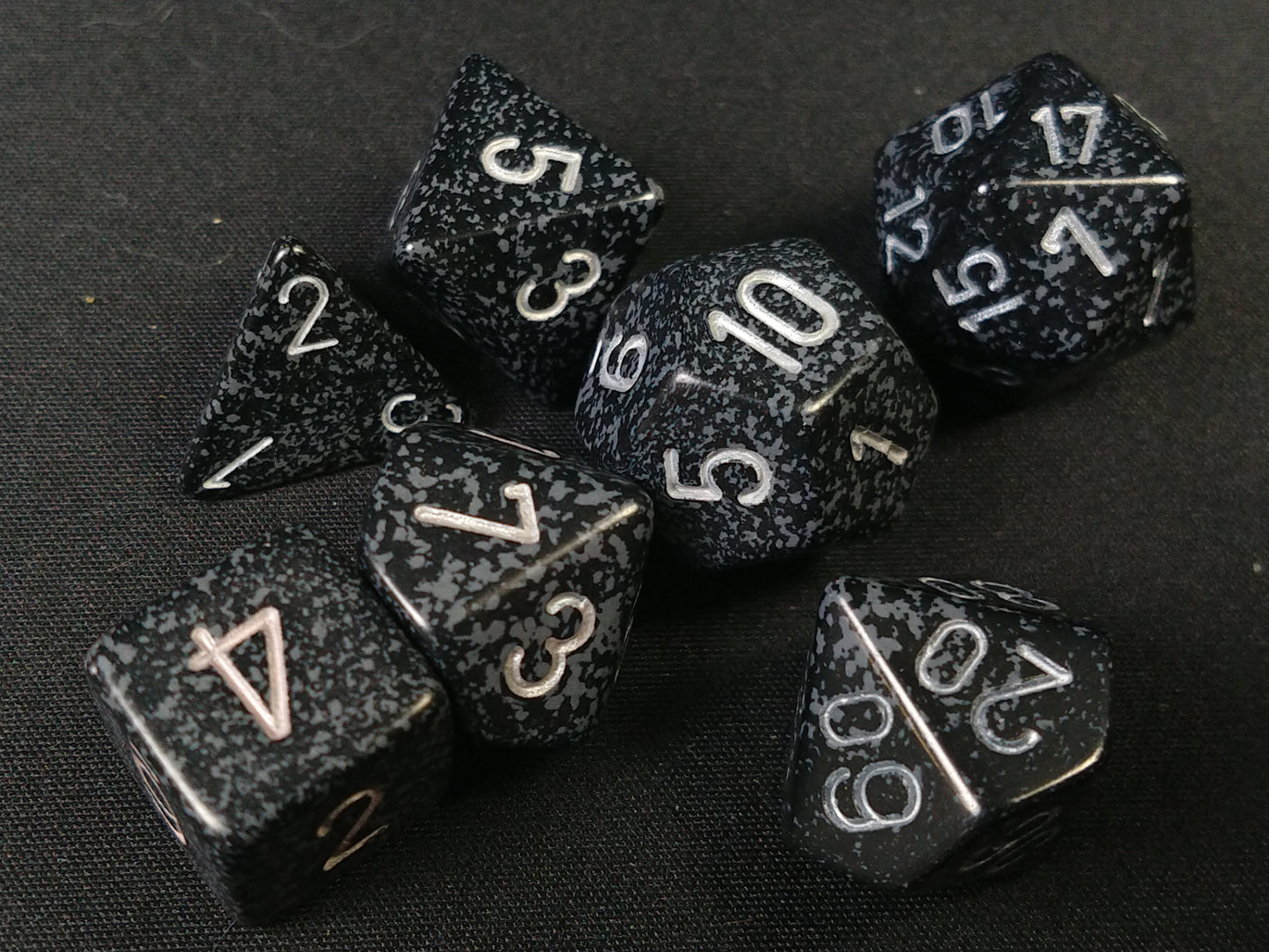 Set 7 polydice, Speckled Ninja