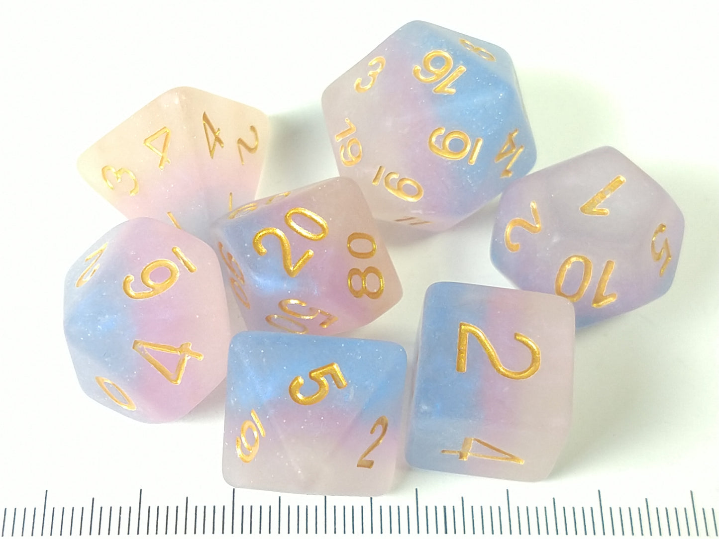 Bigender Pride Strata polydice set