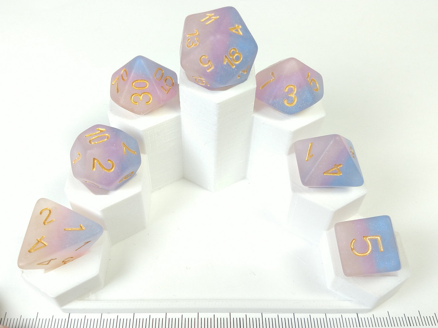 Bigender Pride Strata polydice set