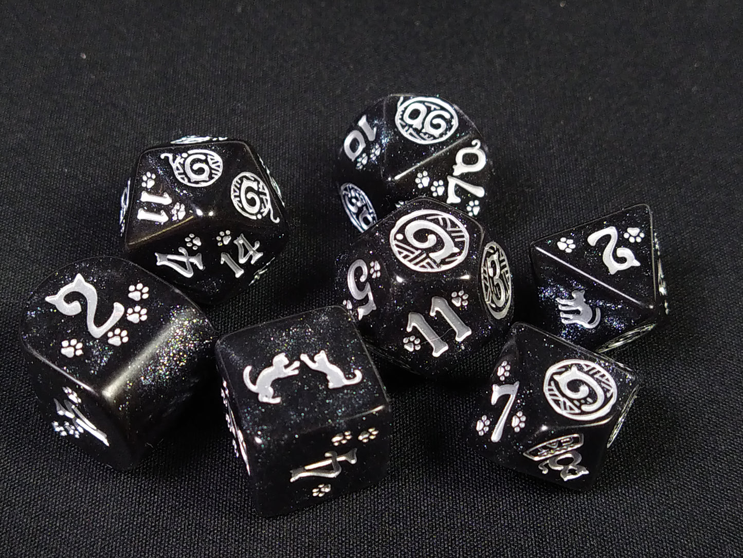 Cats Modern Dice Set - Waffle