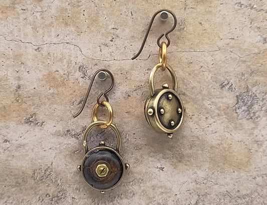 Bathysphere oorbellen