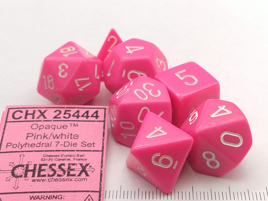 Chessex Opaque polydice sets