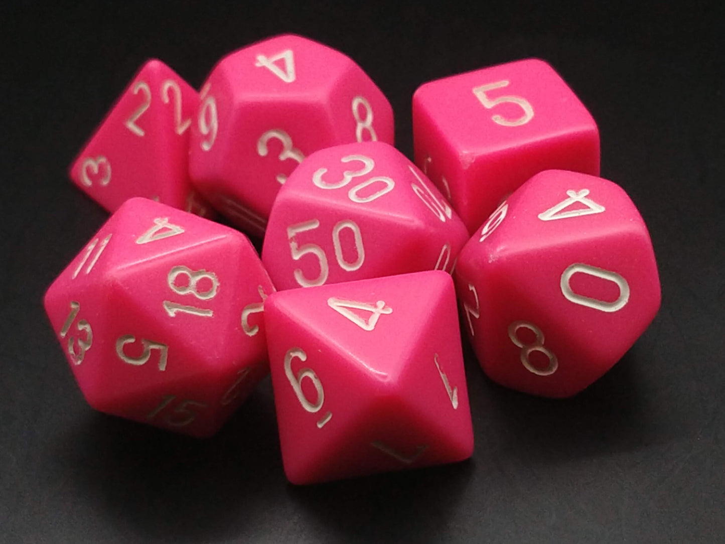 Chessex Opaque polydice sets