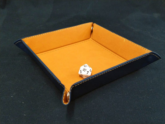 Square Folding Dicetray - ochre