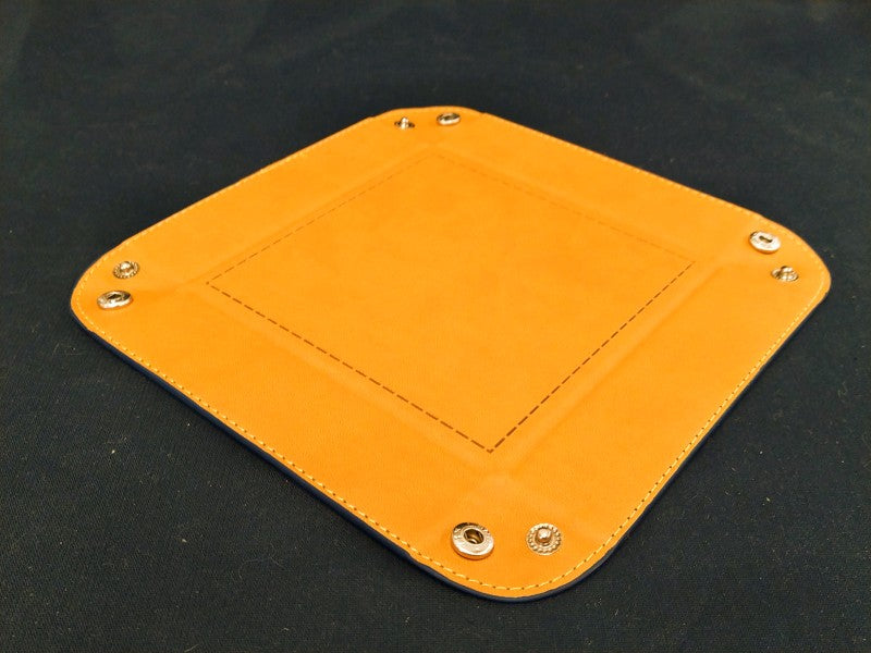 Square Folding Dicetray - ochre