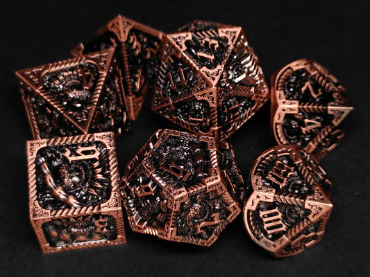 Draconic Relic - Metal polydice set