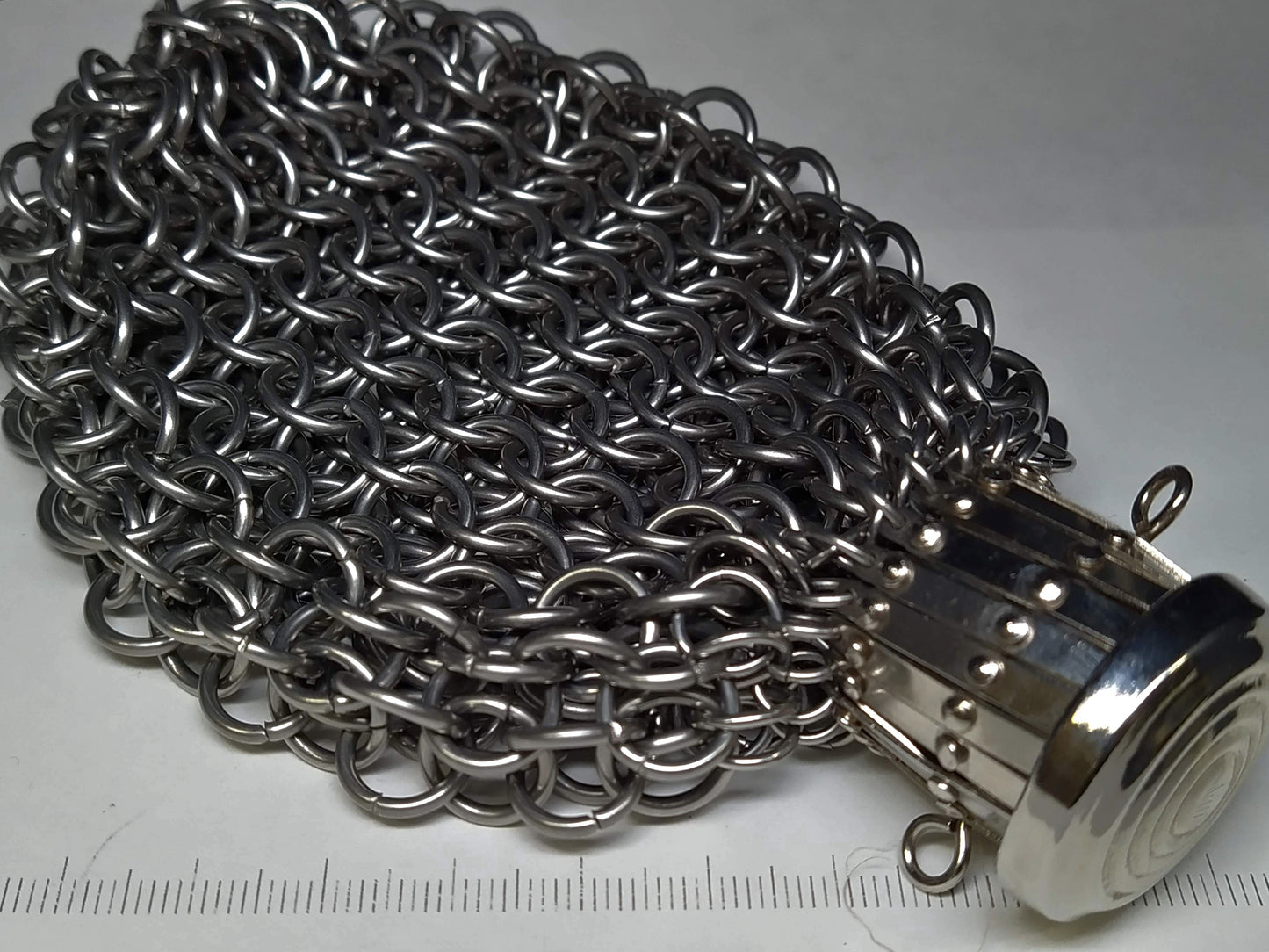 Maliënbuidel met harmonica sluiting - Europees 4 in 1 - RVS