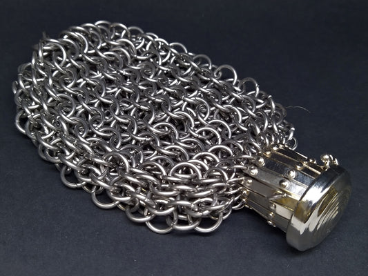 Maliënbuidel met harmonica sluiting - Europees 4 in 1 - RVS