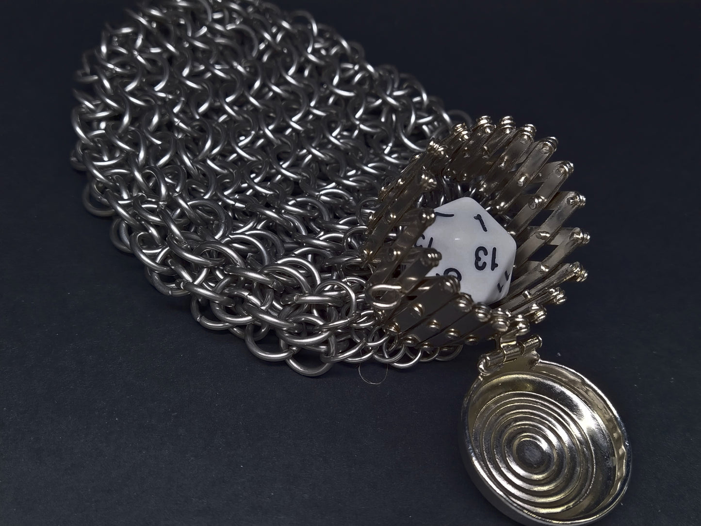 Maliënbuidel met harmonica sluiting - Europees 4 in 1 - RVS