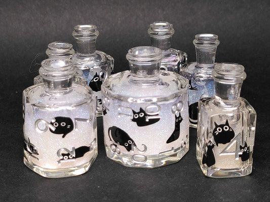 Apothecary Cats - liquid core polydice set