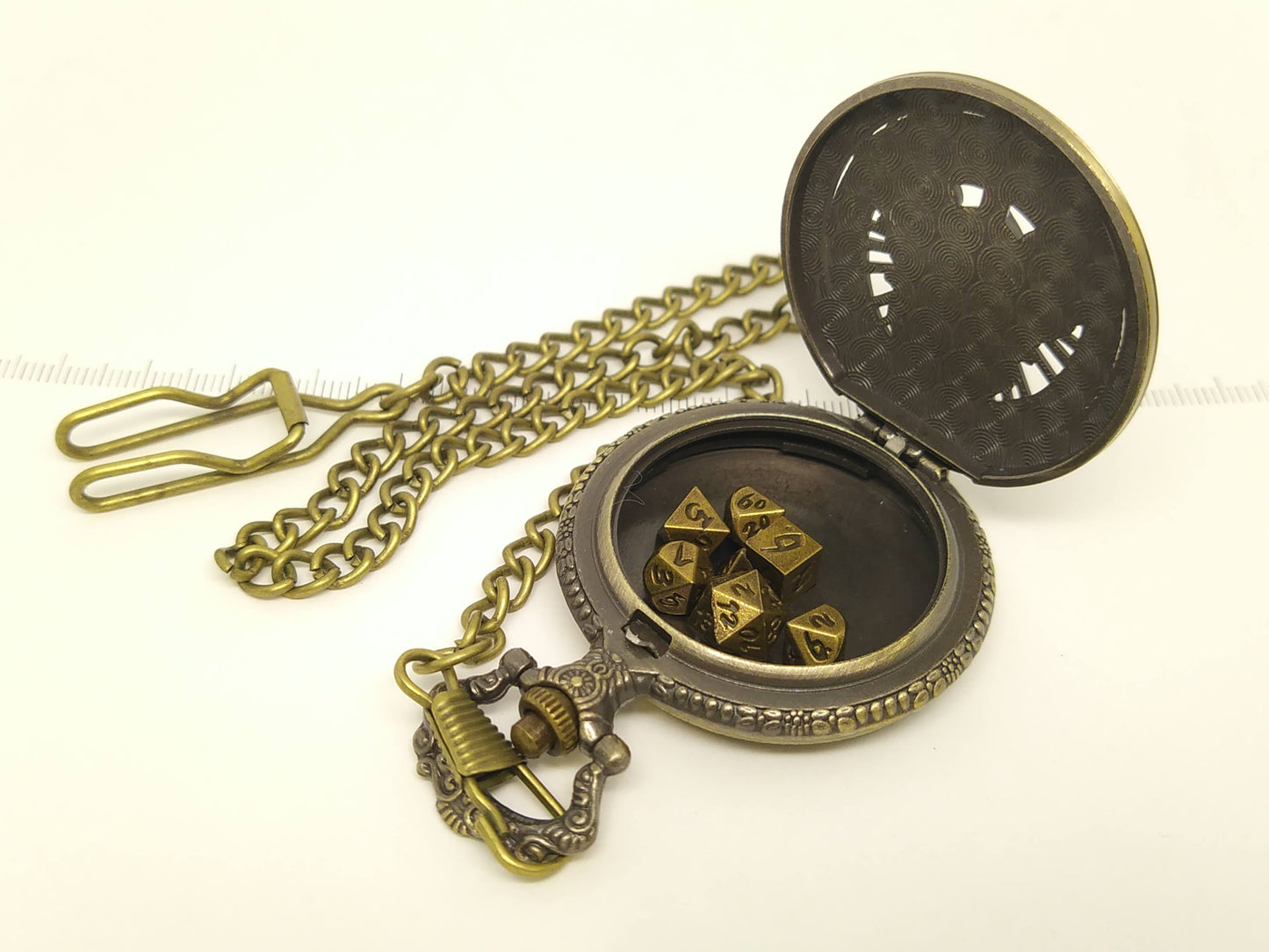 Guardian Medallion, with mini metal dice