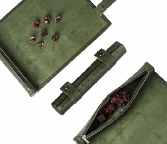 Roll Up Case Forest - travel sized dice carrier and roll mat