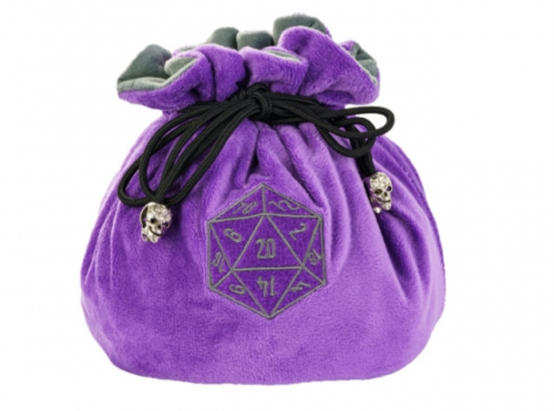 Purple D20 Dice Bag