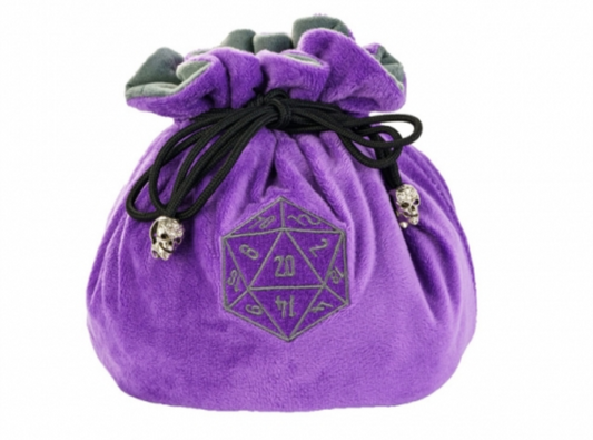 Purple D20 Dice Bag