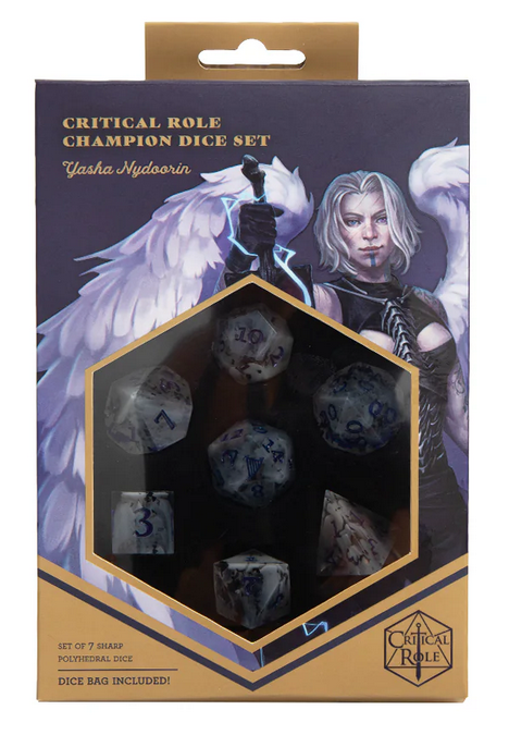 Critical Role Champion Dice Set - Yasha Nydoorin
