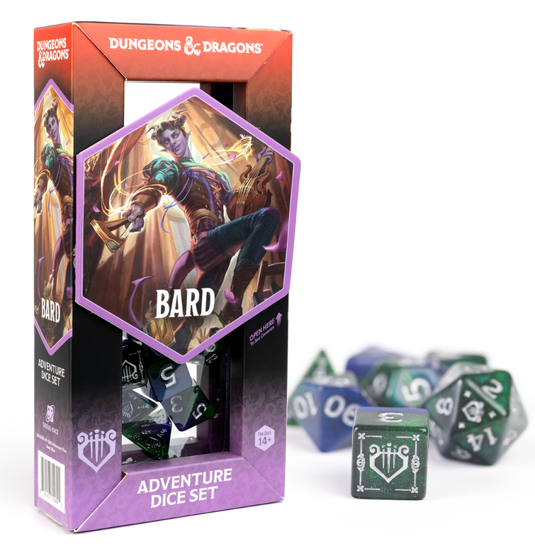 D&D Adventure Dice - Bard Blue