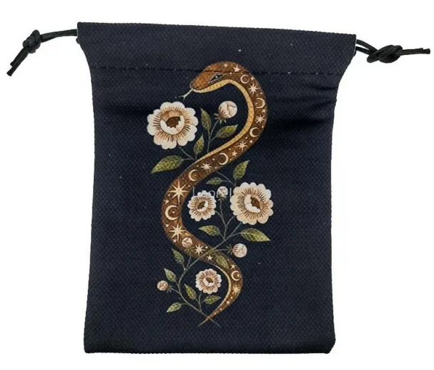 Pouch - Snake &amp; Flowers