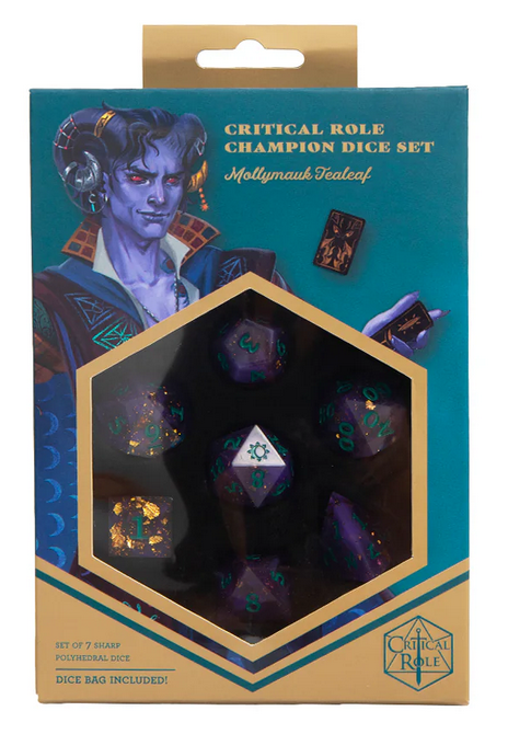 Critical Role Champion Dice Set - Mollymauk Tealeaf