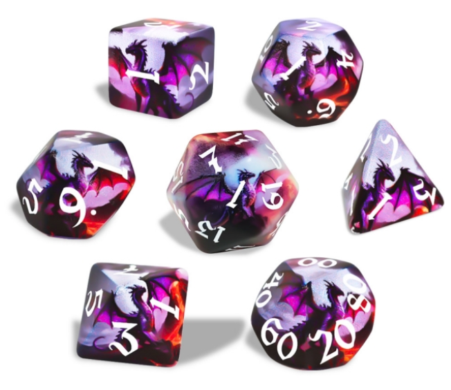 Dragon - Scenic polydice set
