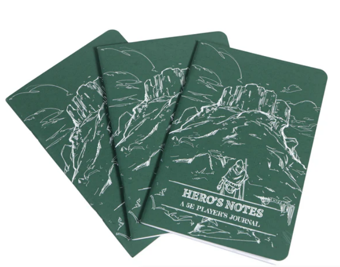 5E Heroes Notes - Players Journal Green