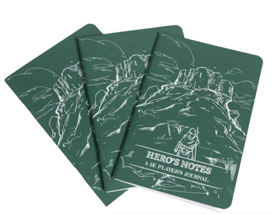 5E Heroes Notes - Players Journal Green