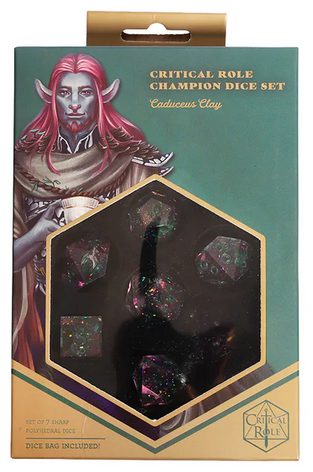 Critical Role Champion Dice Set - Caduceus Clay