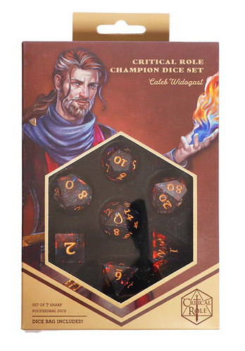 Critical Role Champion Dice Set - Caleb Widogast