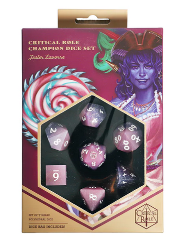 Critical Role Champion Dice Set - Jester Lavorre