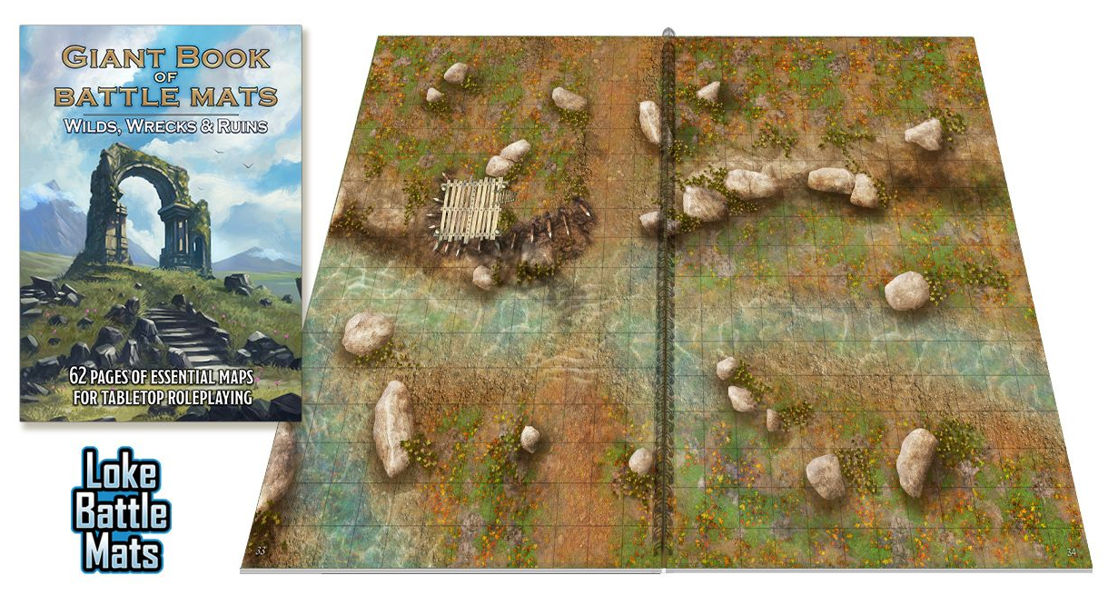 Giant Book of Battle Mats - Wilds, Wrecks & Ruins
