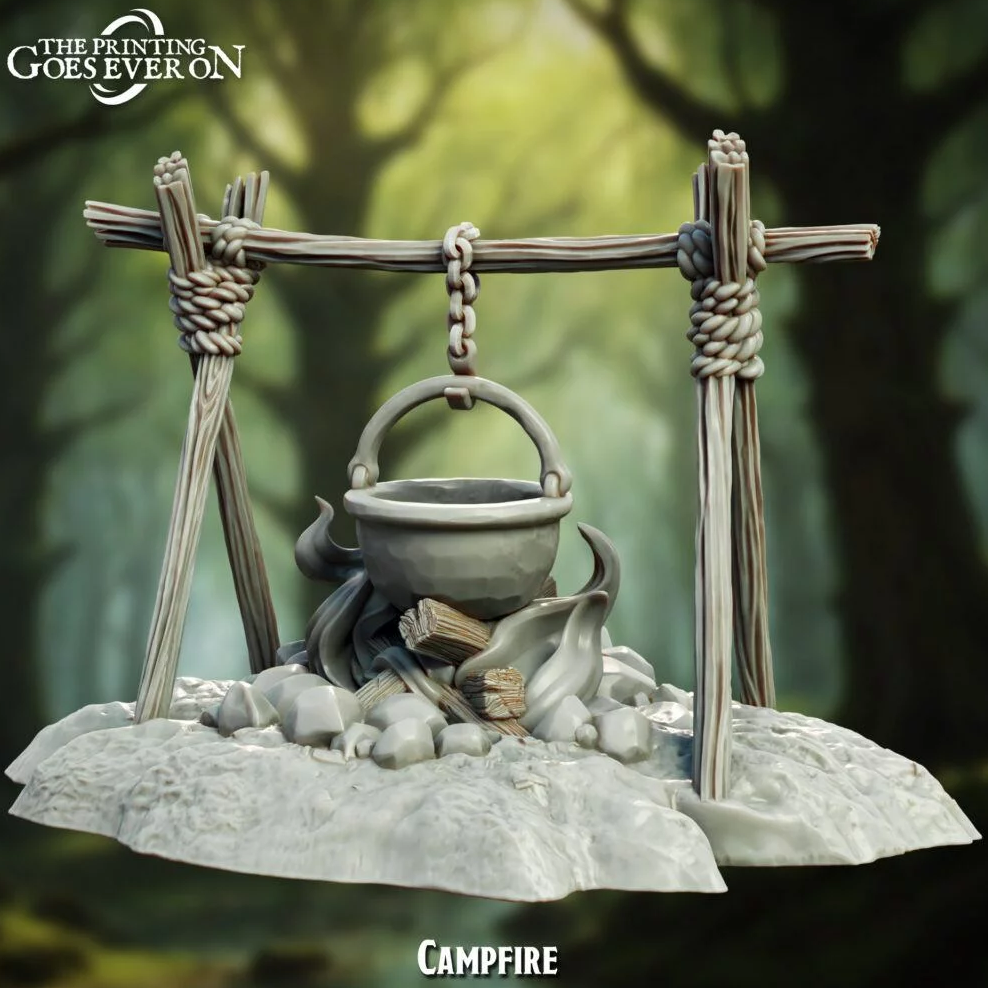 Ever On miniatures - Campfire