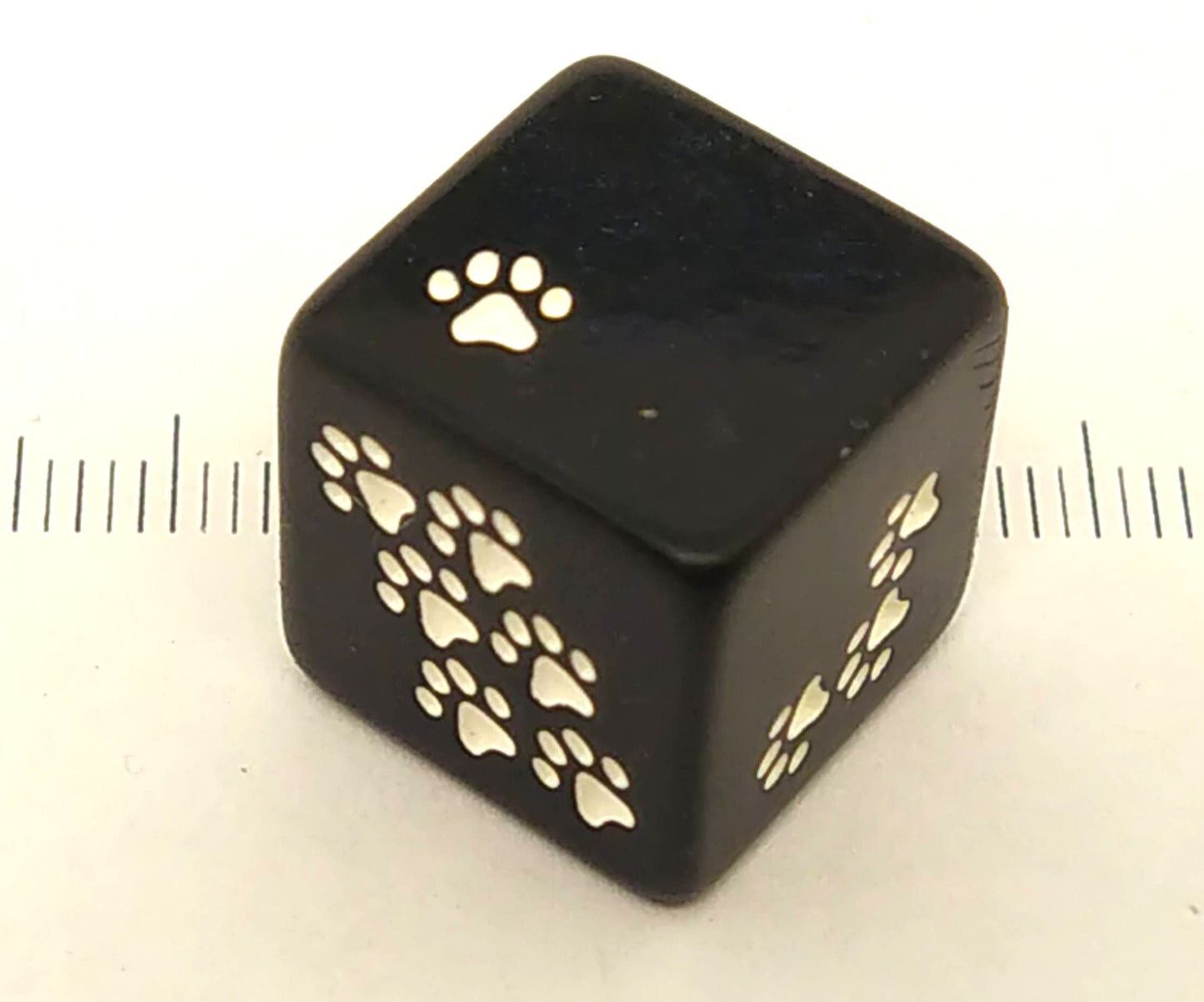 6-sided black-blue with cat paws