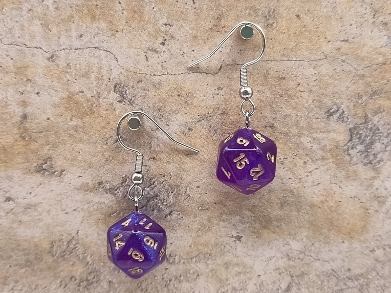 Chessex Mini Dice oorbellen