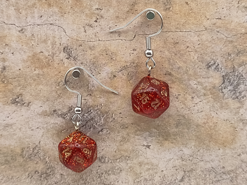 Chessex Mini Dice oorbellen