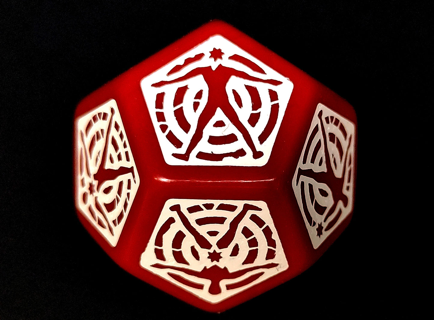D12 Hit location Dice - Red