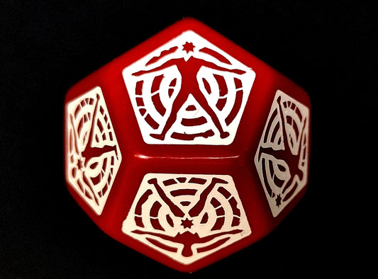 D12 Hit location Dice - Red