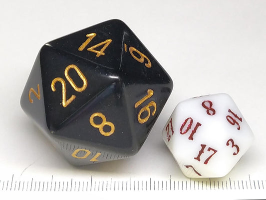 34 mm 20-zijdig, Opaque Black w/gold