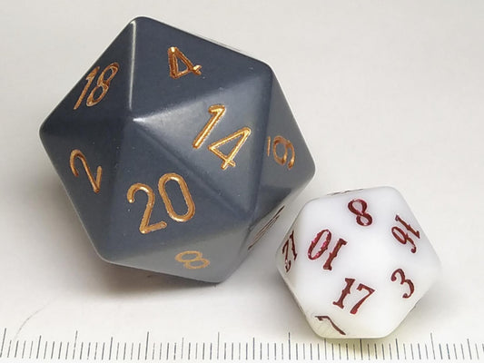34 mm 20-zijdig, Opaque Dusty Grey w/copper