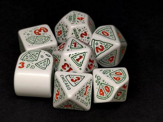 Pizza polydice set - Pepperoni